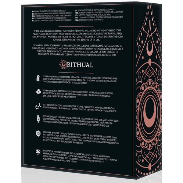 RITHUAL - NISHA BOLAS KEGEL RECARGABLES VIBRADORAS NEGRO