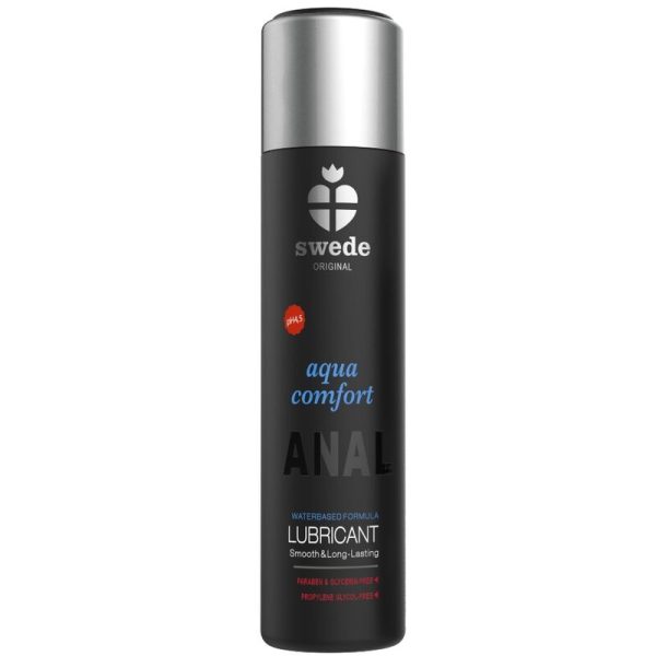 SWEDE - AQUA COMFORT LUBRICANTE ANAL BASE AGUA 120 ML - Imagen 2