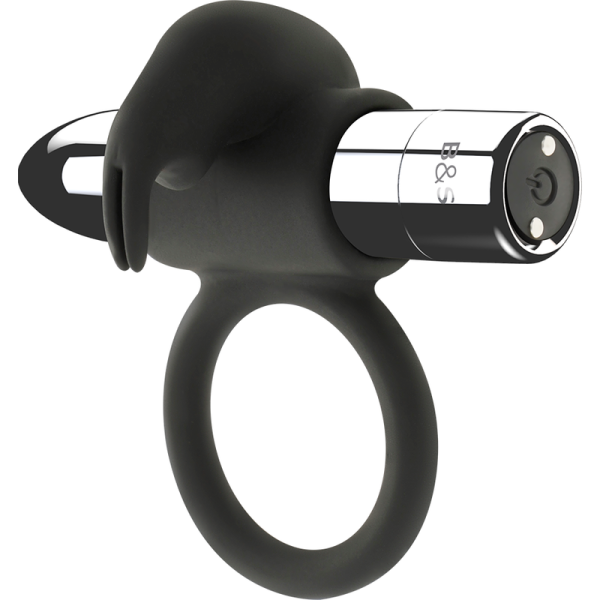 BLACK&SILVER - BURTON ANILLO RECARGABLE 10 MODOS VIBRACION - Imagen 2