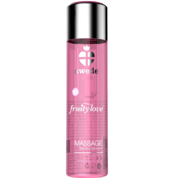 SWEDE - FRUITY LOVE ACEITE EFECTO CALOR FRESAS CON CHAMPAGNE 120 ML - Imagen 2