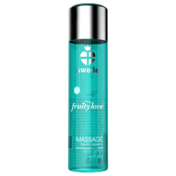 SWEDE - FRUITY LOVE ACEITE EFECTO CALOR GROSELLA NEGRA Y LIMA 120 ML - Imagen 2