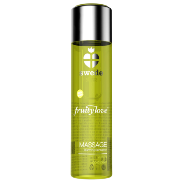 SWEDE - FRUITY LOVE ACEITE EFECTO CALOR VAINILLA Y PERA 120 ML - Imagen 2