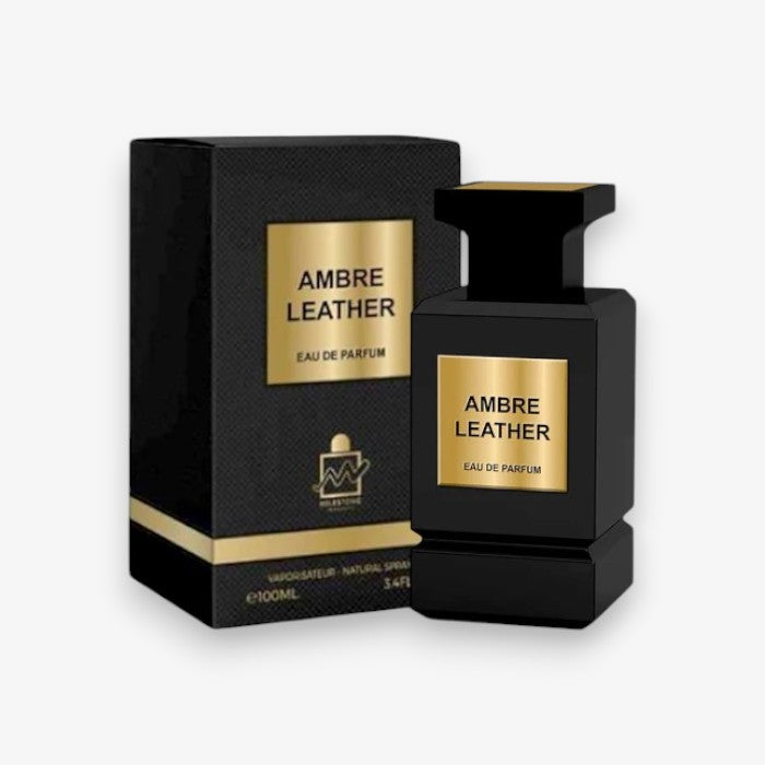 Ambre Leather By Milestone EDP Perfume 3.4 oz/100 ml for Men