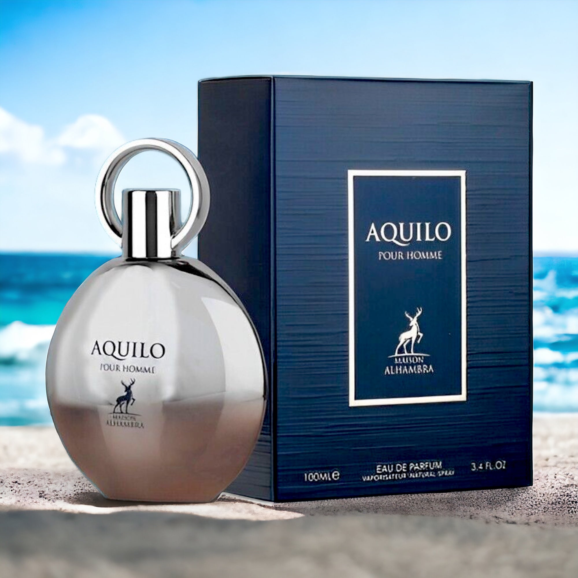 Aquilo By Maison Alhambra EDP Perfume for Men 3.4 Oz/100 ml - Imagen 2
