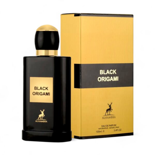 Black Origami By Maison Alhambra EDP Perfume for Women 3.4 oz/100 ml - Imagen 3