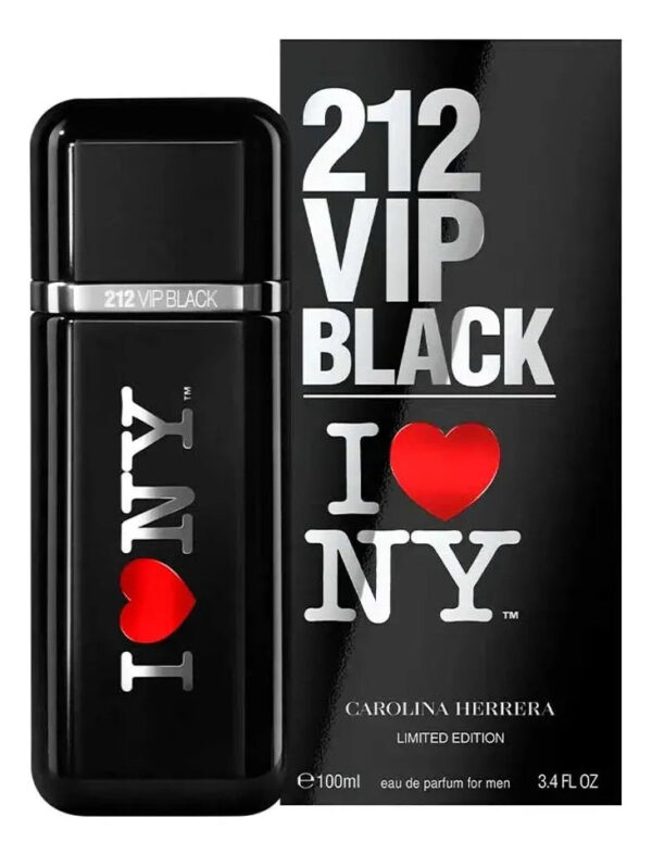 Carolina Herrera 212 VIP Black I Love NY Limited Edition Eau de Parfum dor Men 100ml - Imagen 2