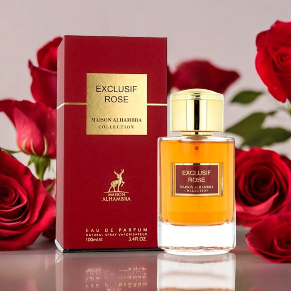 Exclusif Rose By Maison Alhambra EDP Perfume for Woman 3.4 Oz/100 ml - Imagen 2
