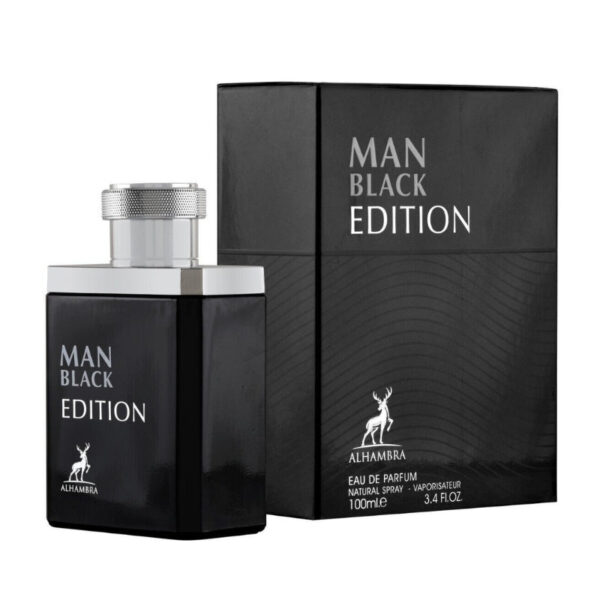 Black Edition By Maison Alhambra EDP Perfume for Men 3.4 oz/100 ml - Imagen 2