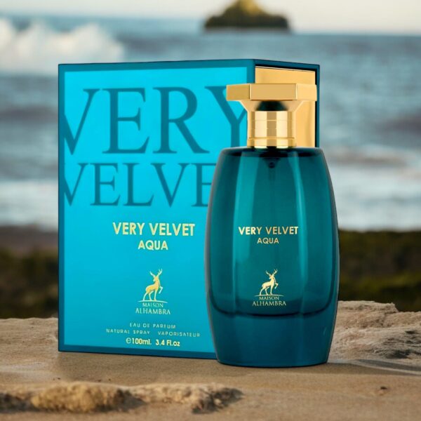 Very Velvet Aqua By Maison Alhambra EDP Perfume for Women 3.4 oz/100 ml - Imagen 2