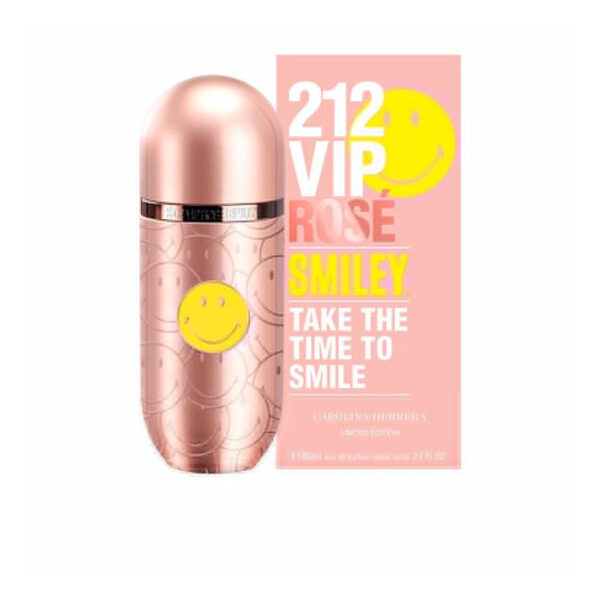 Carolina Herrera 212 VIP Rose Smiley Take The Time To Smile Eau de Parfum for Women 80ml - Imagen 2