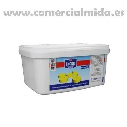 ENODIS 1 KG dischi di zolfo sublimato per la pulizia di botti di vino