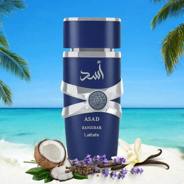 Asad Zanzibar By Lattafa EDP Perfume for Men 3.4 oz/100 ml - Imagen 3