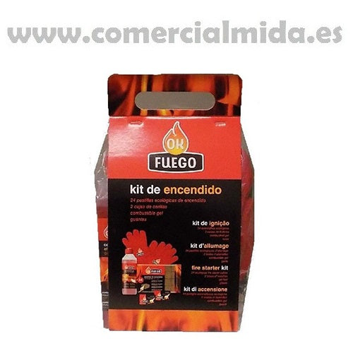 Kit accensione OK FIRE per caminetti, barbecue, stufe o falò