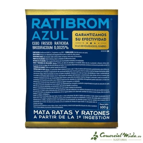 Esca Fresca Raticide RATIBROM BLUE - Imagen 3