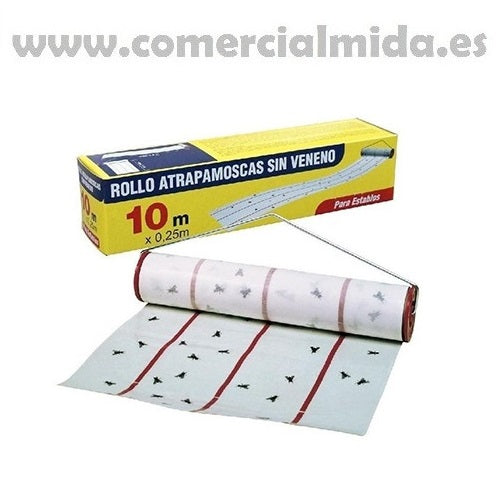 Rotolo di trappola per mosche senza veleno FLY KOL 10m