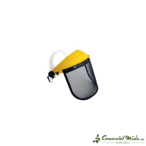 Visiera in metallo YAROS con schermo e rete